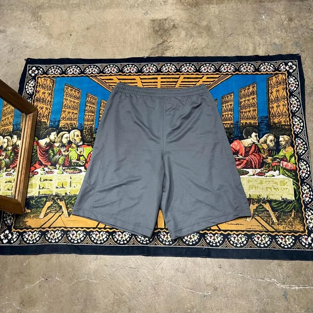 Jordan Men's Grey and Black Shorts